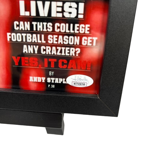 BRAXTON MILLER NCAA OHIO STATE SIGNED AUTOGRAPHED OVERSIZED 11 X 14 JIM HARBAUGH - Picture 3 of 7